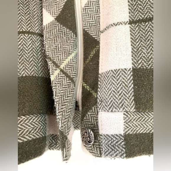 VINTAGE TAN JAY Plaid Bomber Jacket - Picture 5 of 9